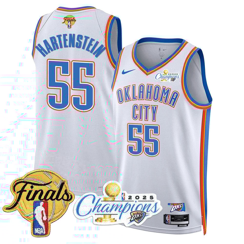 Men's Oklahoma City Thunder 2024-25 Champions Jersey - All Stitched