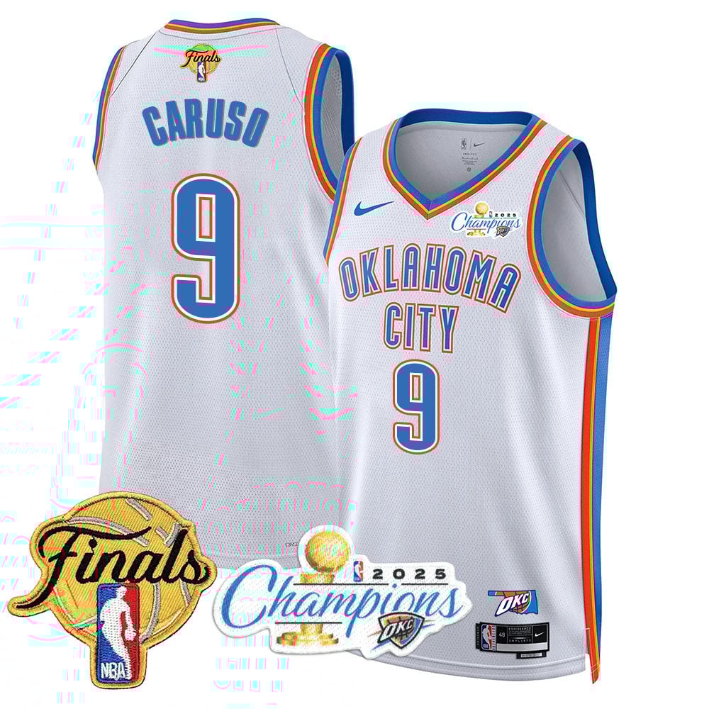 Men's Oklahoma City Thunder 2024-25 Champions Jersey - All Stitched