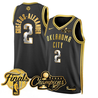 Men's Oklahoma City Thunder 2024-25 Champions Jersey - All Stitched