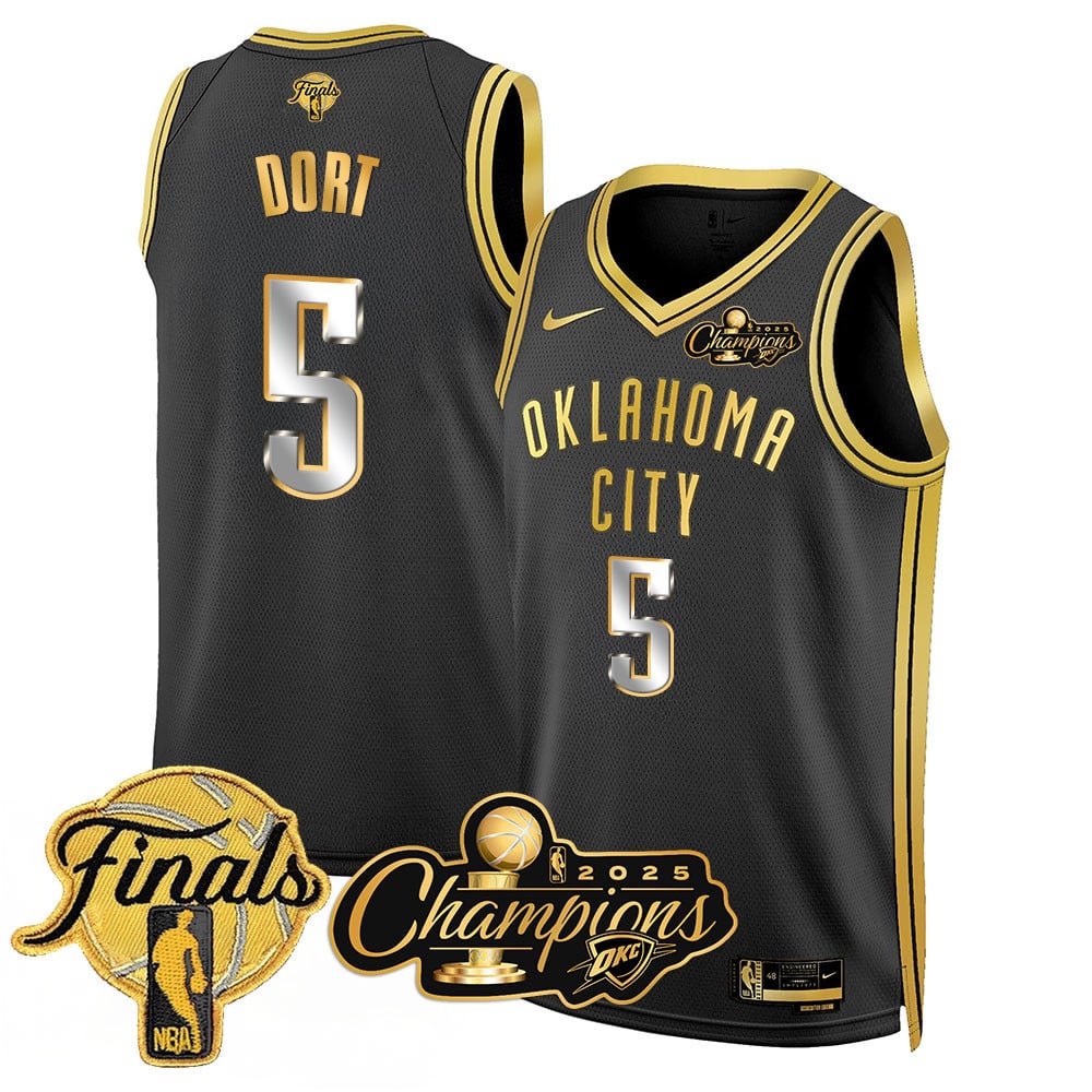 Men's Oklahoma City Thunder 2024-25 Champions Jersey - All Stitched