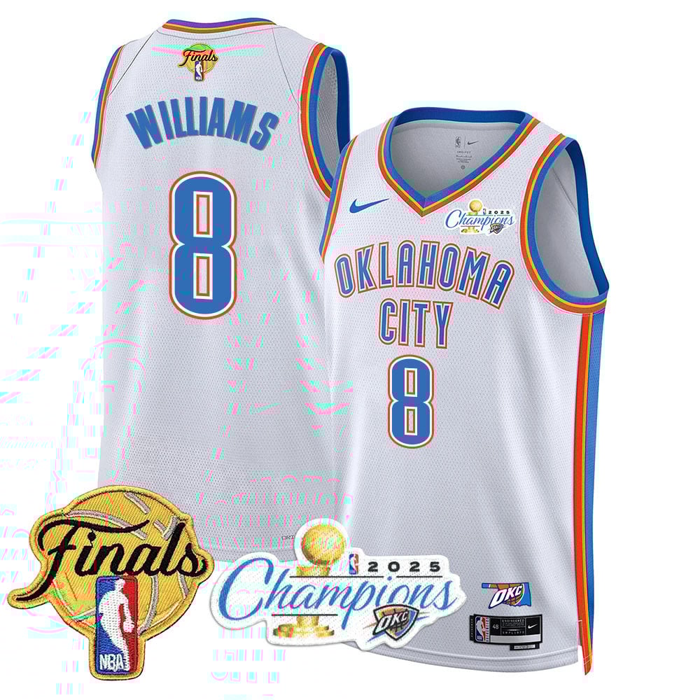 Men's Oklahoma City Thunder 2024-25 Champions Jersey - All Stitched