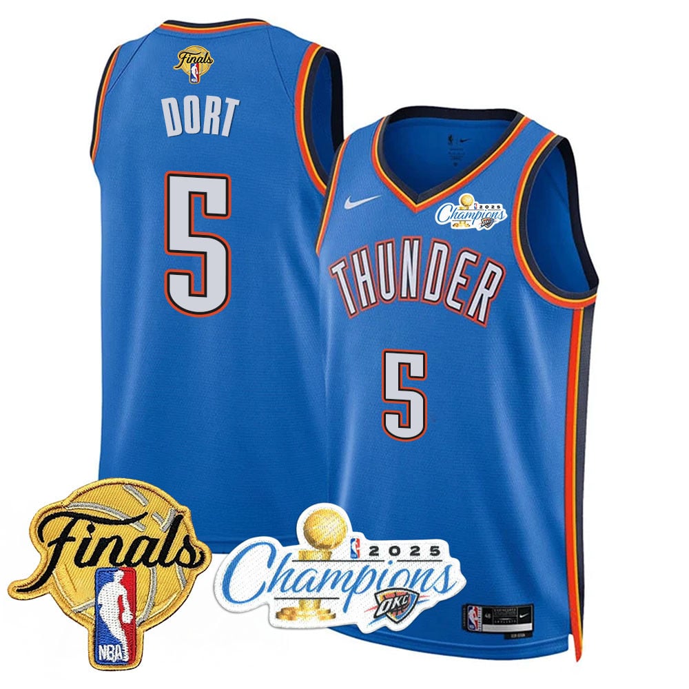 Men's Oklahoma City Thunder 2024-25 Champions Jersey - All Stitched