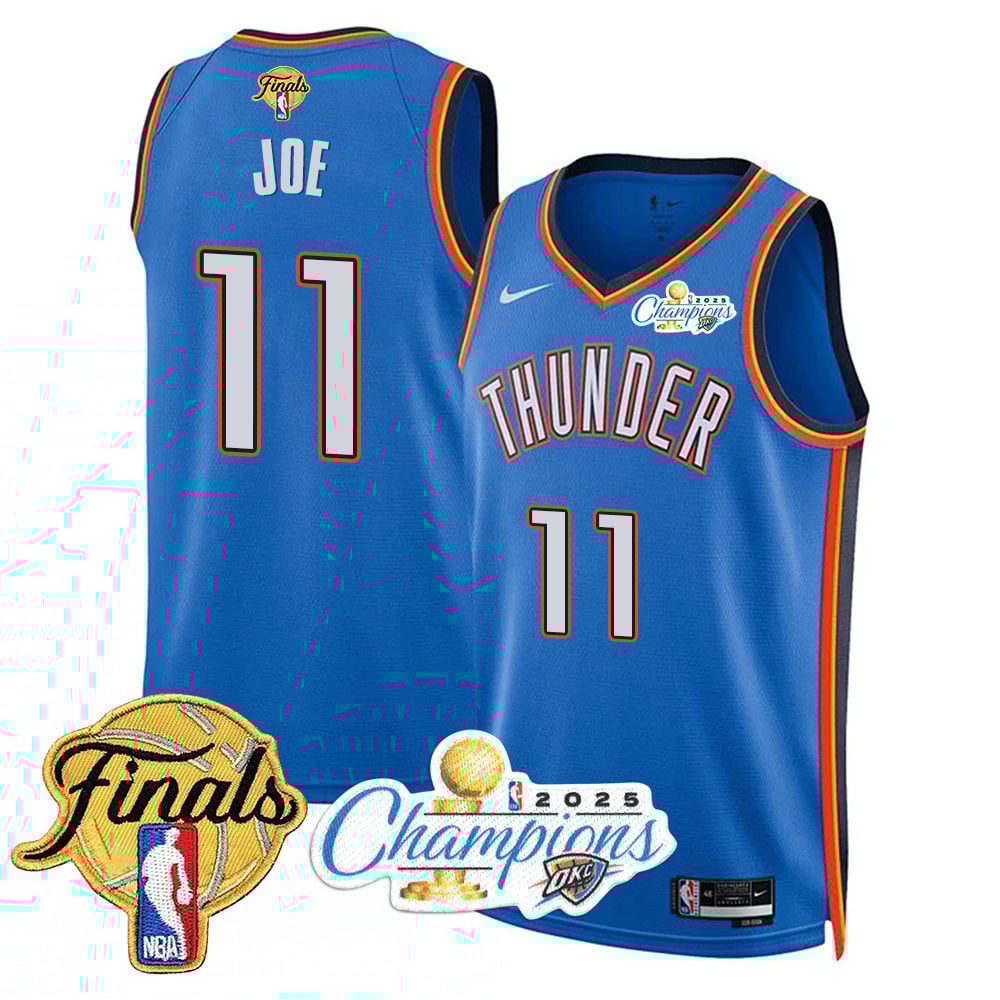Men's Oklahoma City Thunder 2024-25 Champions Jersey - All Stitched