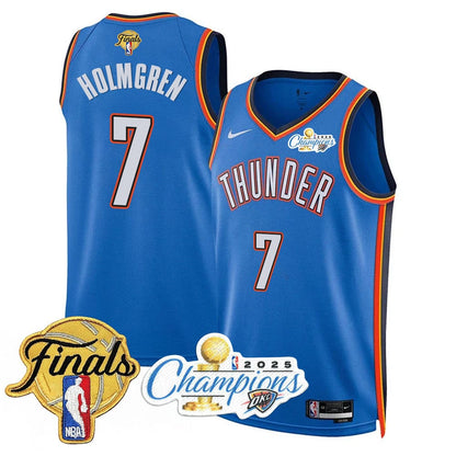Men's Oklahoma City Thunder 2024-25 Champions Jersey - All Stitched