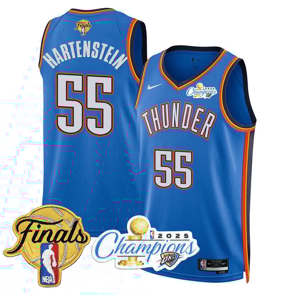 Men's Oklahoma City Thunder 2024-25 Champions Jersey - All Stitched