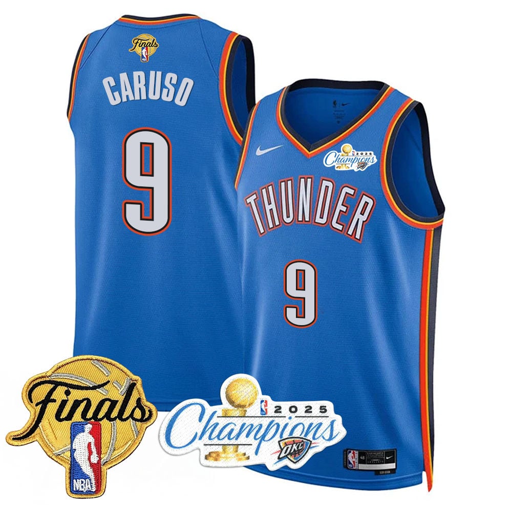 Men's Oklahoma City Thunder 2024-25 Champions Jersey - All Stitched