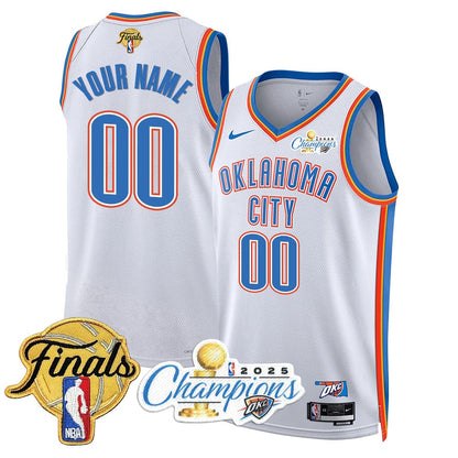 Custom Gender/Name Oklahoma City Thunder 2024-25 Champions Jersey - All Stitched