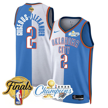 Men's Oklahoma City Thunder 2024-25 Champions Jersey - All Stitched