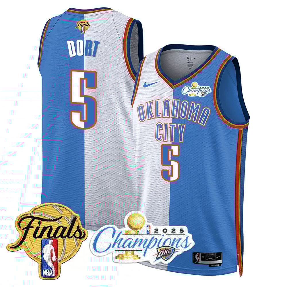 Men's Oklahoma City Thunder 2024-25 Champions Jersey - All Stitched