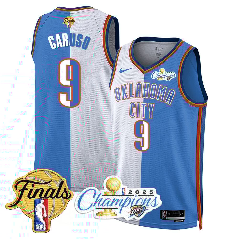 Men's Oklahoma City Thunder 2024-25 Champions Jersey - All Stitched
