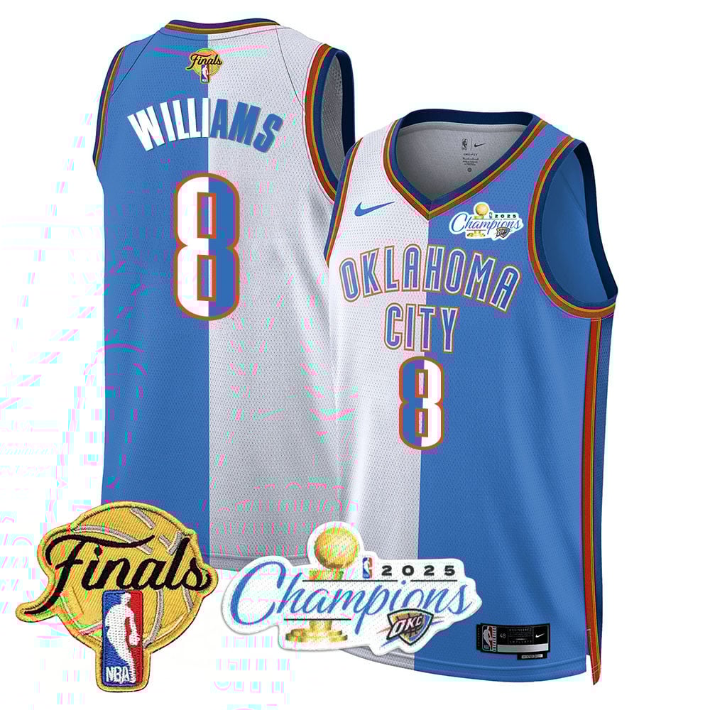 Men's Oklahoma City Thunder 2024-25 Champions Jersey - All Stitched
