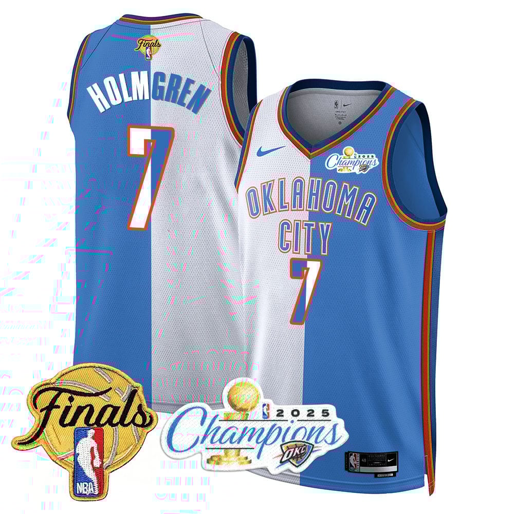 Men's Oklahoma City Thunder 2024-25 Champions Jersey - All Stitched