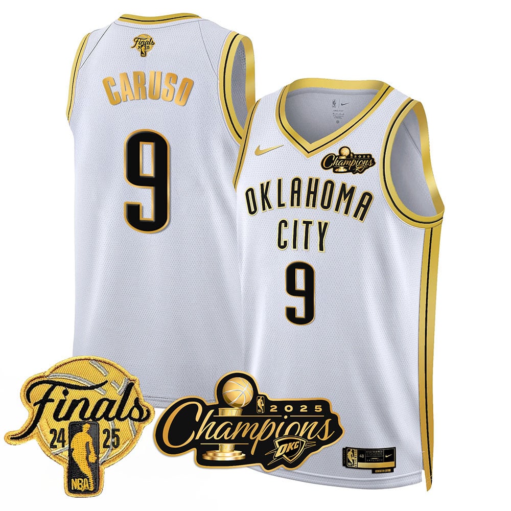 Men's Oklahoma City Thunder 2024-25 Champions Jersey - All Stitched