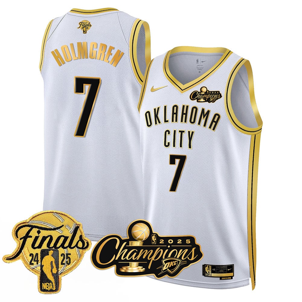 Men's Oklahoma City Thunder 2024-25 Champions Jersey - All Stitched