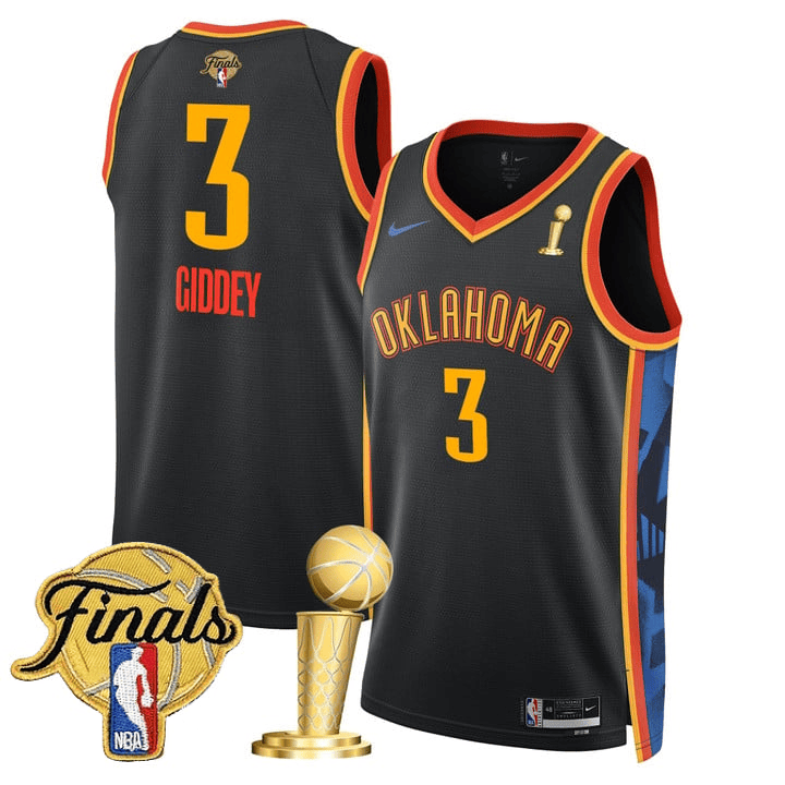 Men's Oklahoma City Thunder 2024-25 Champions Jersey - All Stitched