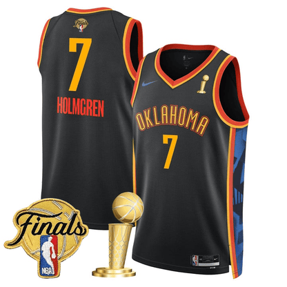 Men's Oklahoma City Thunder 2024-25 Champions Jersey - All Stitched
