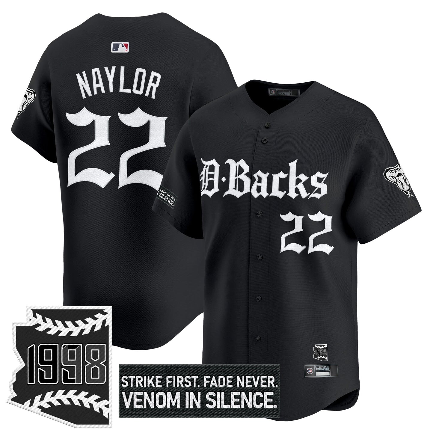 ARI 'Gothic Desert Fang Edition' Vapor Premier Limited Jersey V2 - All Stitched