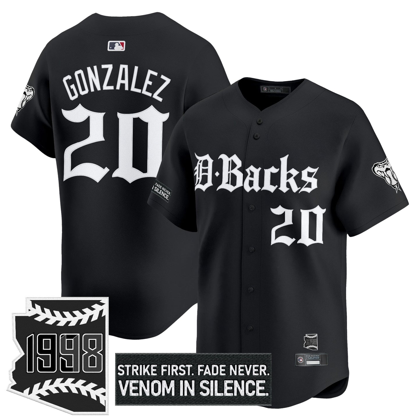 ARI 'Gothic Desert Fang Edition' Vapor Premier Limited Jersey V2 - All Stitched