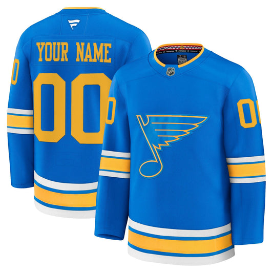 St. Louis Blues 2025/26 Premium Custom Jersey - All Stitched