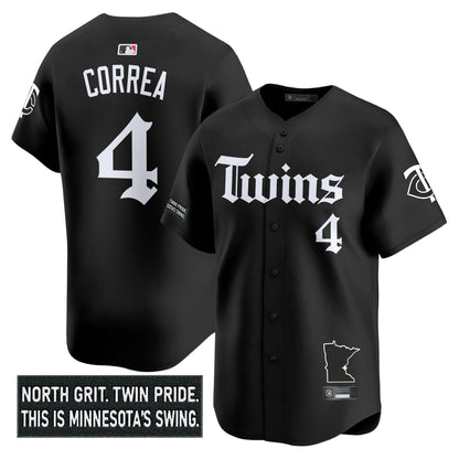 Men's Minnesota Twins 'Gothic North Edition' Vapor Premier Limited Jersey V2 - All Stitched