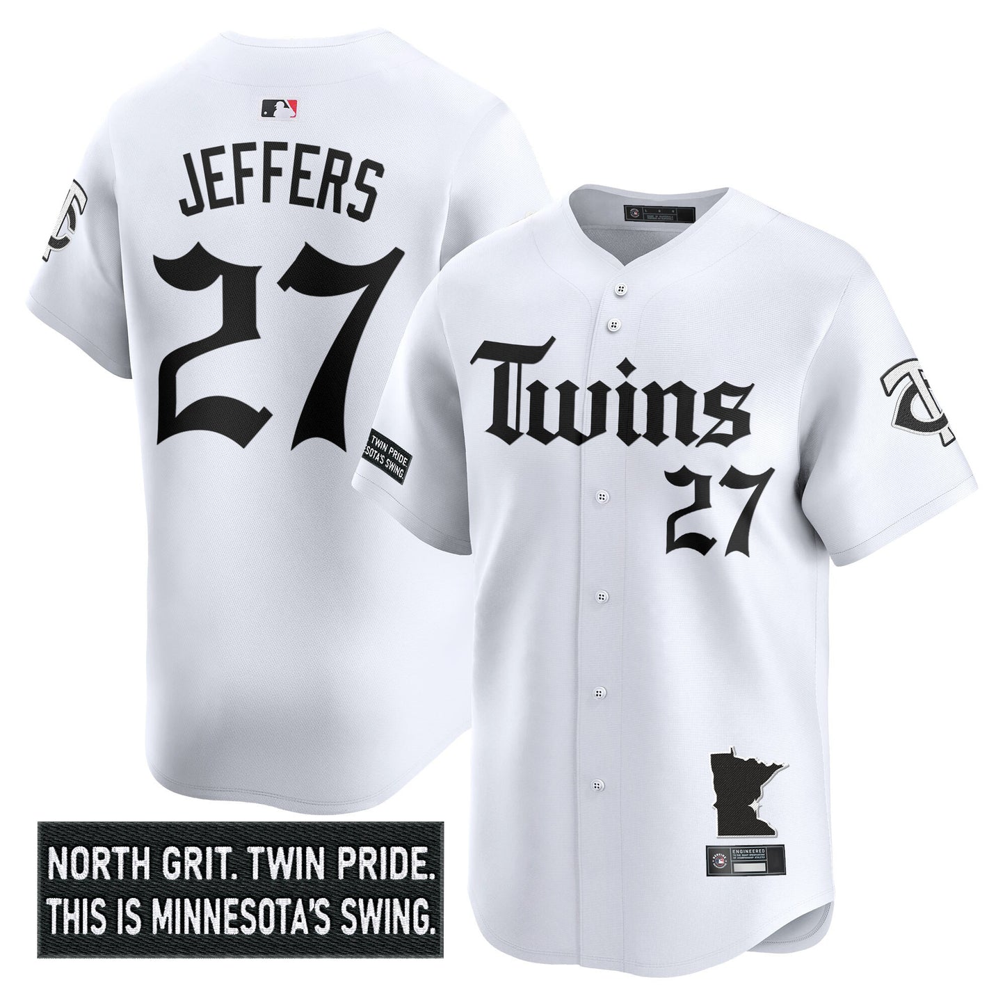 Men's Minnesota Twins 'Gothic North Edition' Vapor Premier Limited Jersey V2 - All Stitched