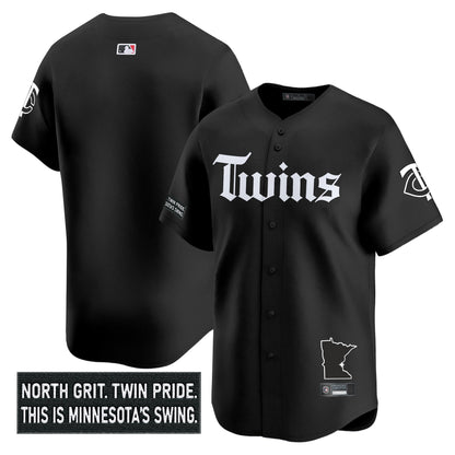 Men's Minnesota Twins 'Gothic North Edition' Vapor Premier Limited Jersey V2 - All Stitched