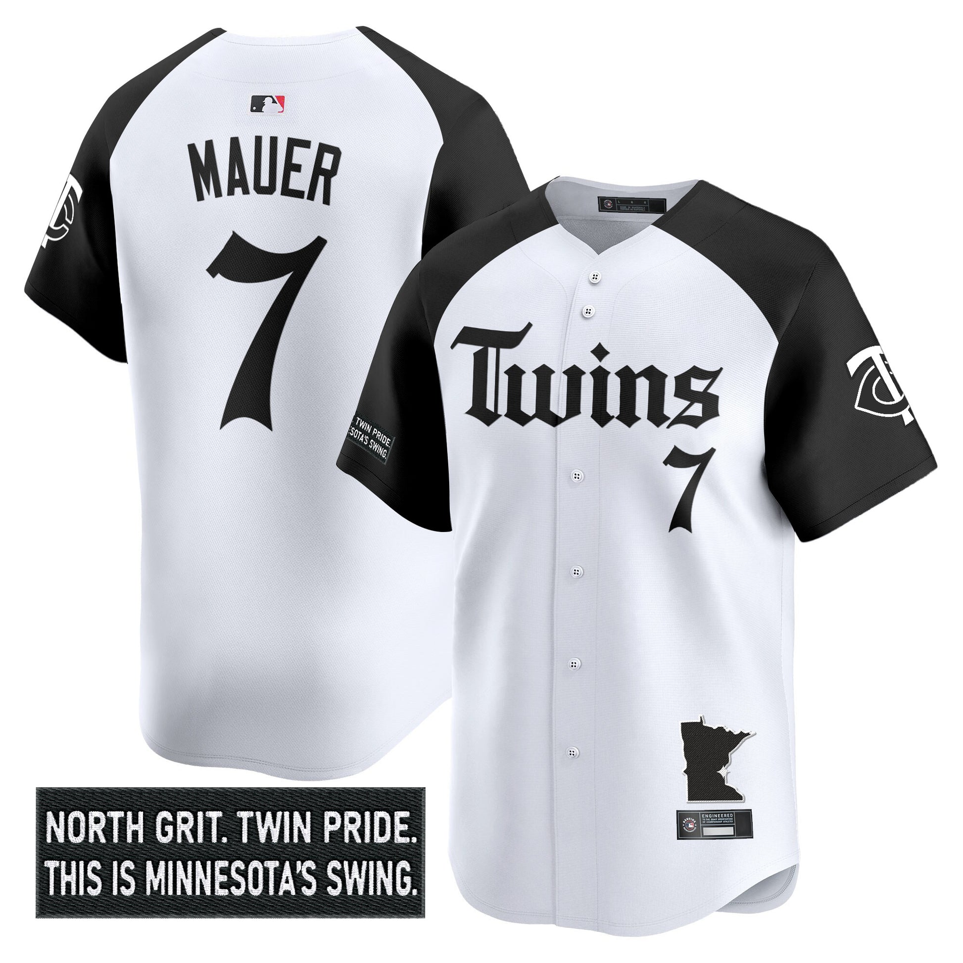 Men's Minnesota Twins 'Gothic North Edition' Vapor Premier Limited Jersey V2 - All Stitched