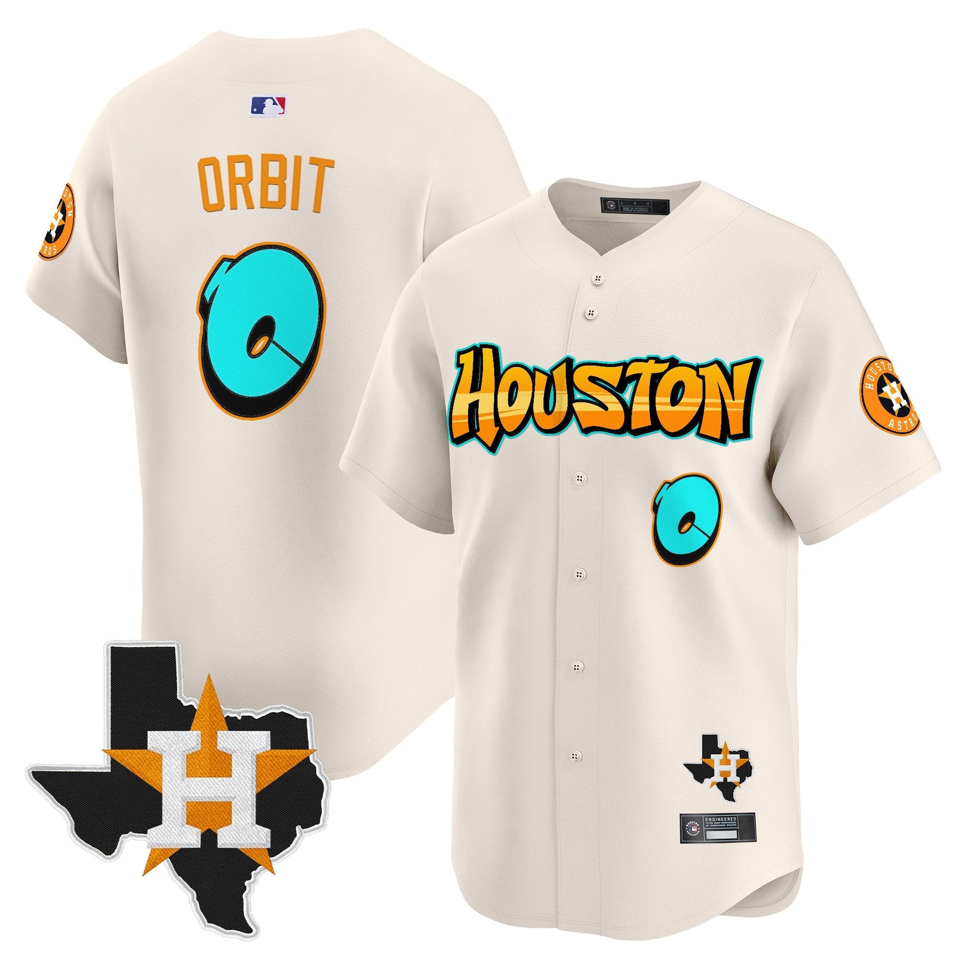 Men's Houston Astros 'Graffiti H-Town Edition' Vapor Premier Limited Jersey - All Stitched