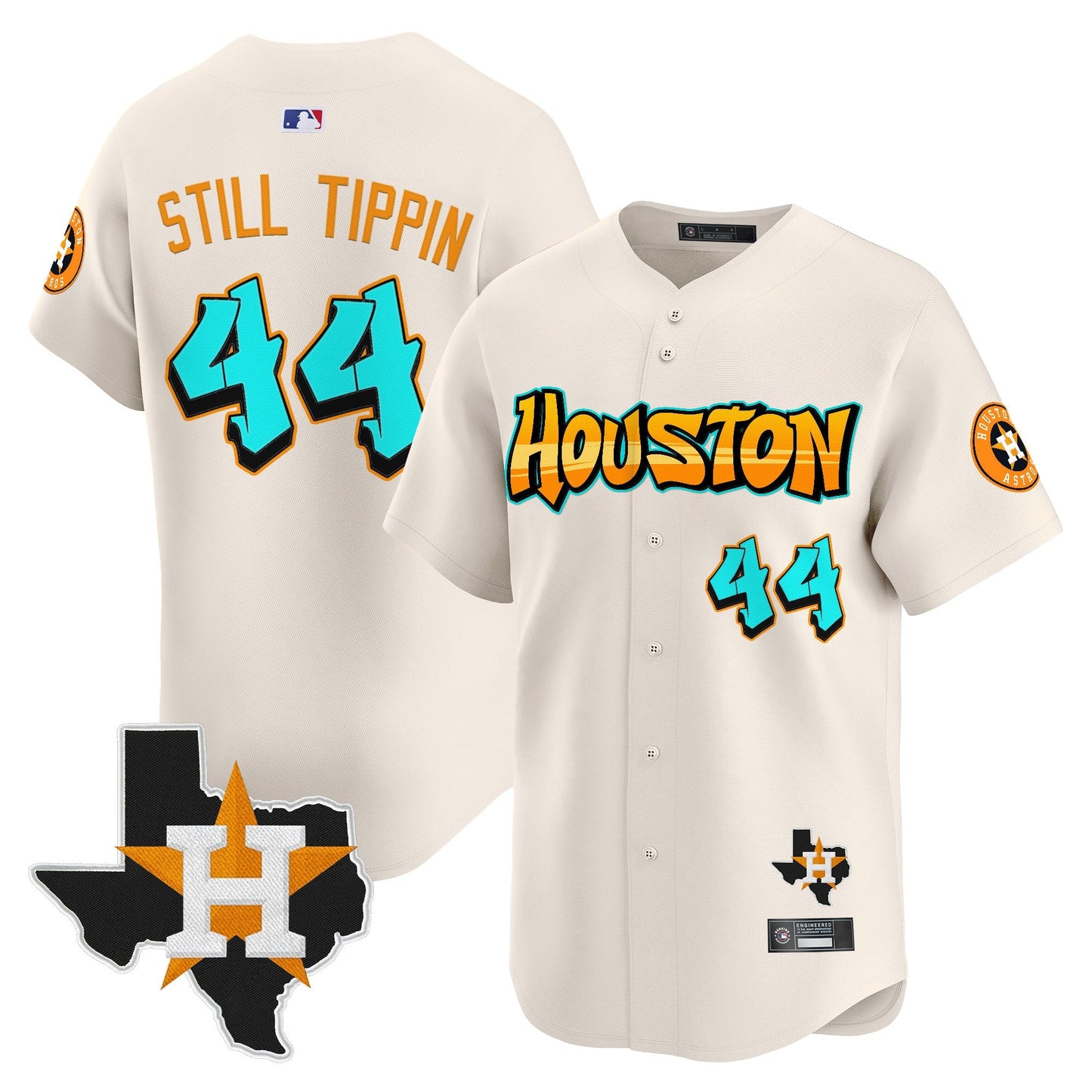 Men's Houston Astros 'Graffiti H-Town Edition' Vapor Premier Limited Jersey - All Stitched