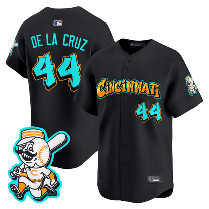 Men's Cincinnati Reds 'Graffiti Queen City Edition' Vapor Premier Limited Jersey - All Stitched