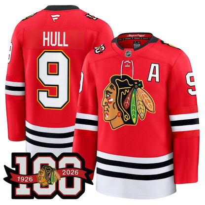 Men's Chicago Blackhawks 100th Anniversary Premium Jersey - All Stitched