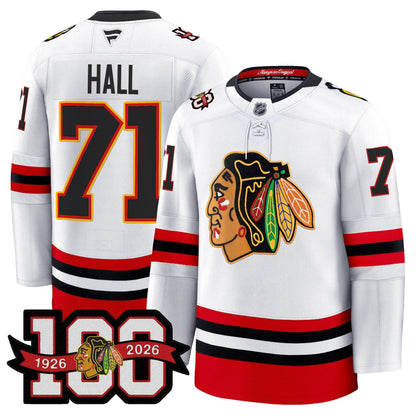Men's Chicago Blackhawks 100th Anniversary Premium Jersey - All Stitched