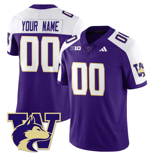 Washington Husky Football 2025 Vapor Limited Custom Jersey - All Stitched