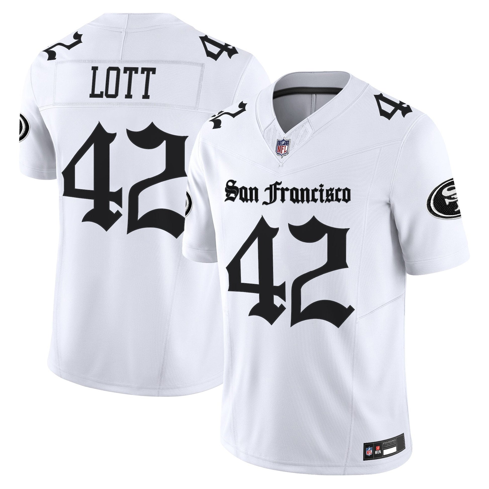 Men's San Francisco 49ers 'Gothic Edition' Vapor Limited Jersey - All Stitched