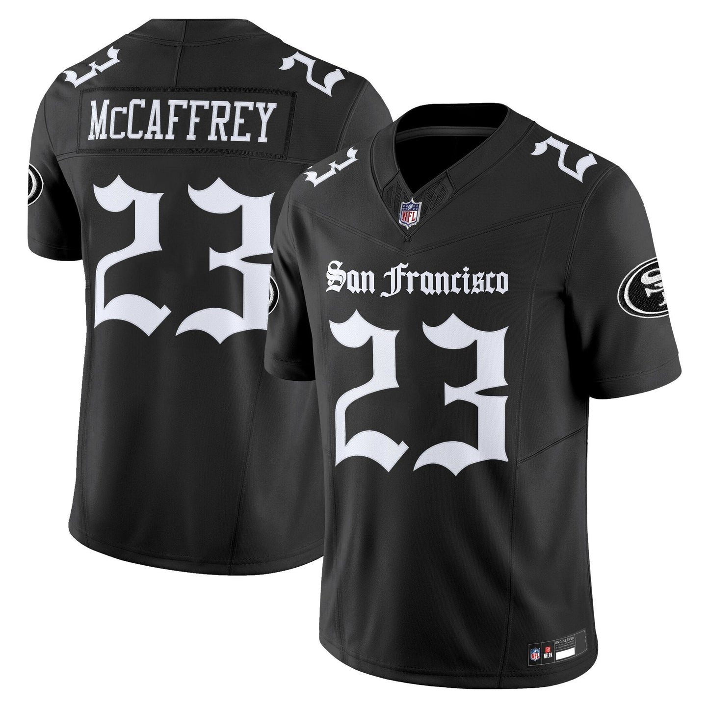 Men's San Francisco 49ers 'Gothic Edition' Vapor Limited Jersey - All Stitched