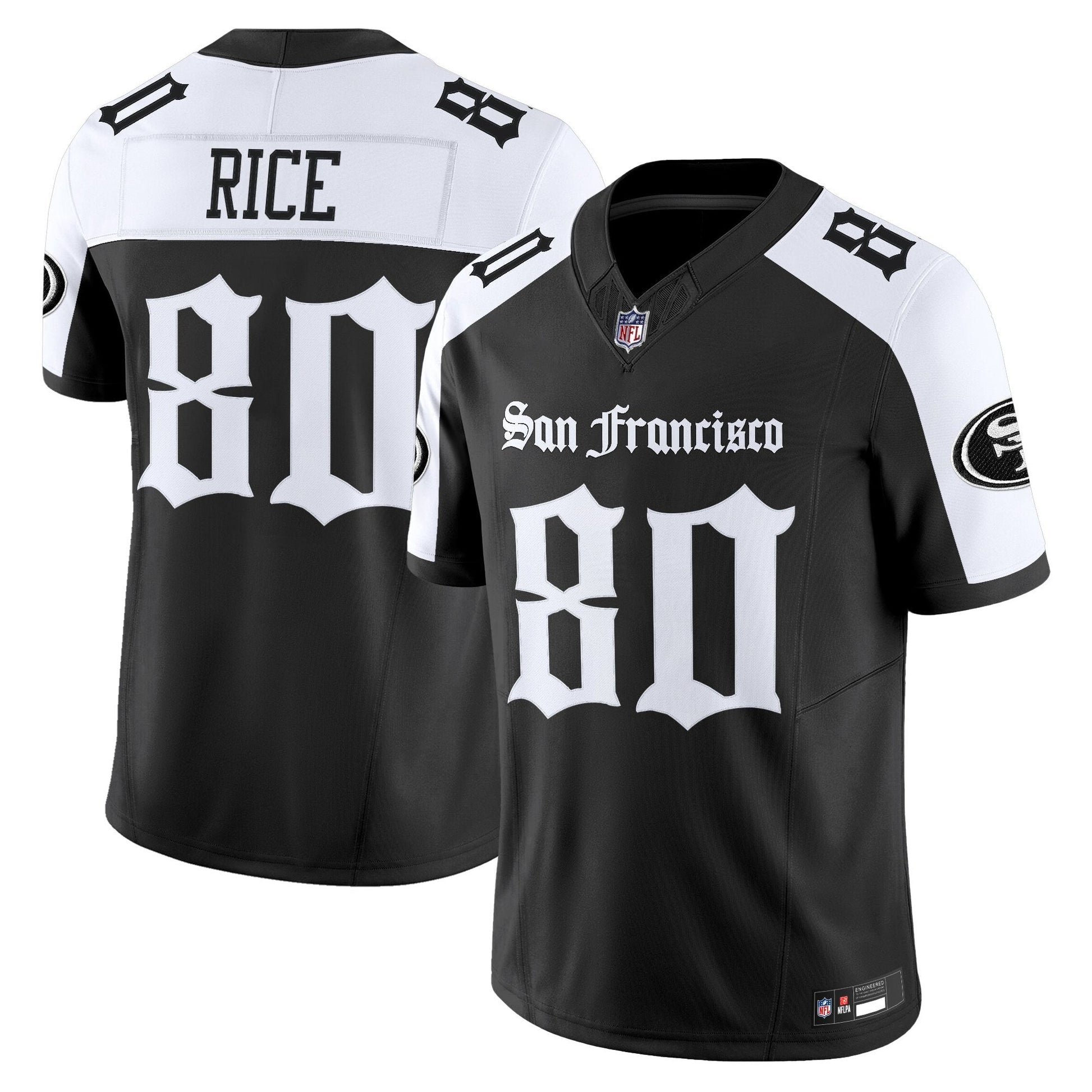 Men's San Francisco 49ers 'Gothic Edition' Vapor Limited Jersey - All Stitched