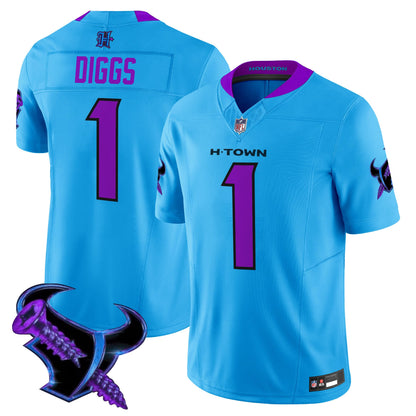 Men's Houston Texans 2025 DJ Screw Vapor Limited Jersey - All Stitched