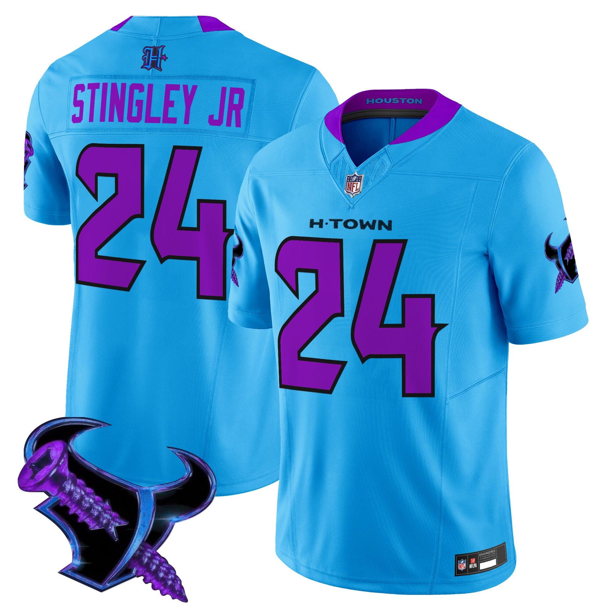 Men's Houston Texans 2025 DJ Screw Vapor Limited Jersey - All Stitched