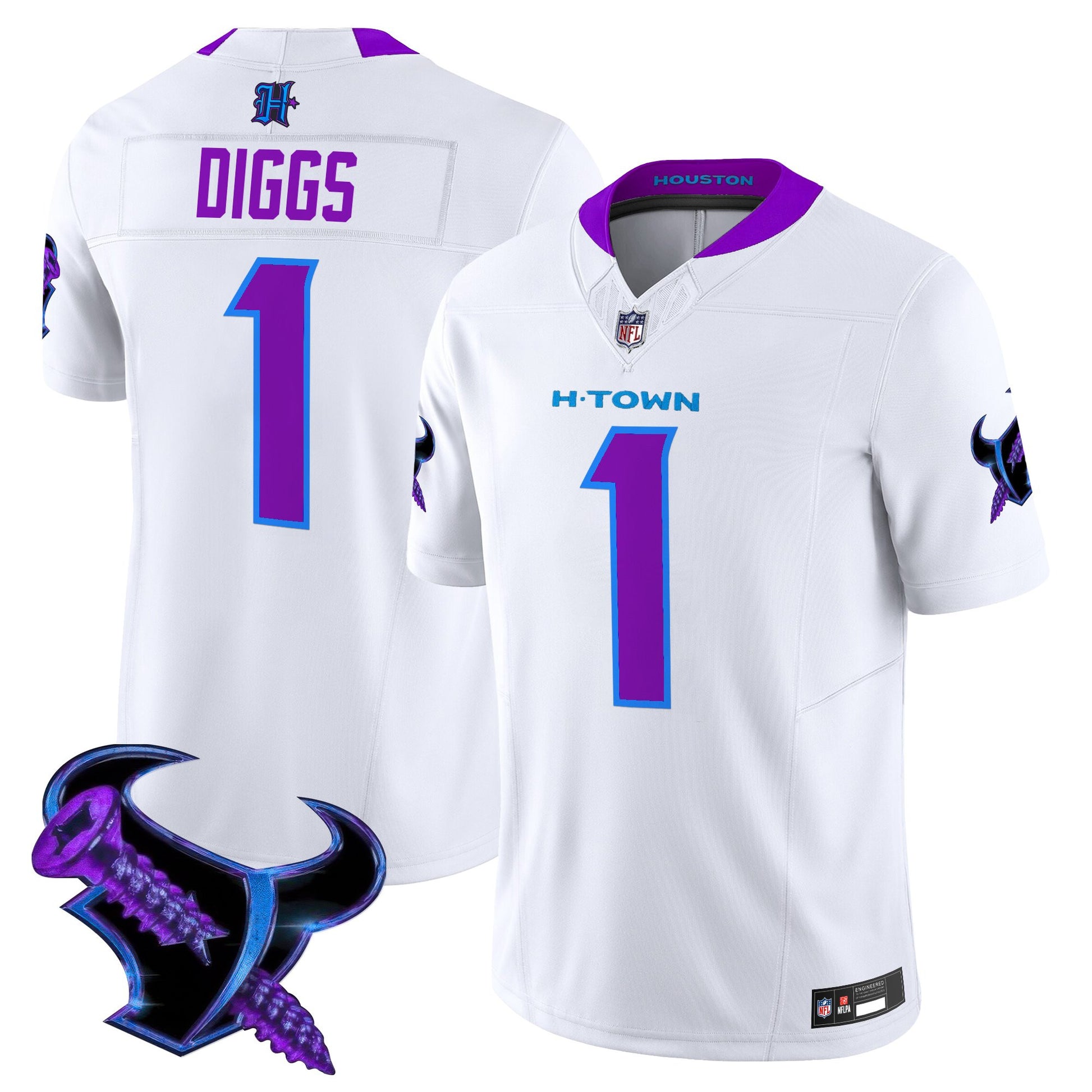 Men's Houston Texans 2025 DJ Screw Vapor Limited Jersey - All Stitched