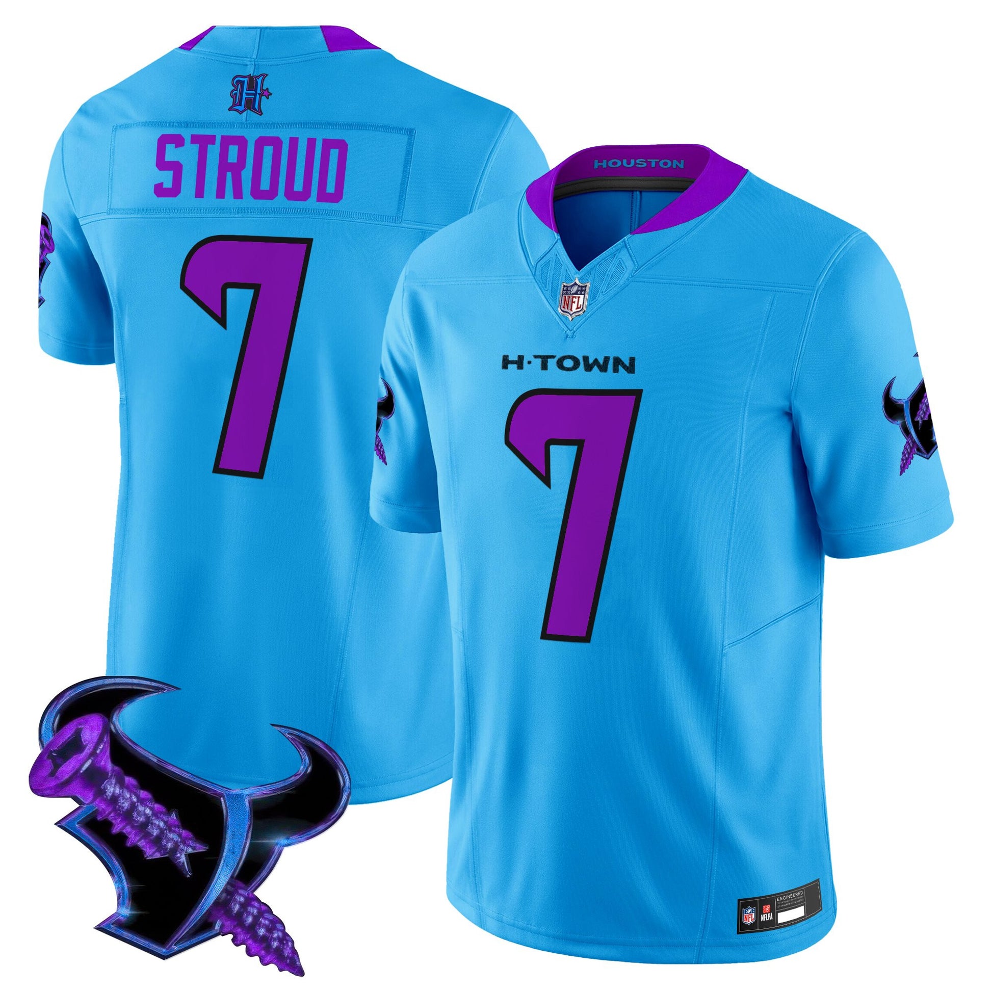 Men's Houston Texans 2025 DJ Screw Vapor Limited Jersey - All Stitched