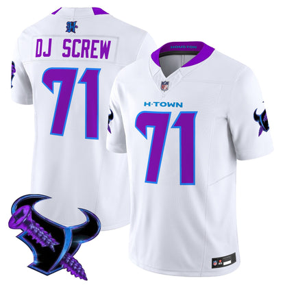 Men's Houston Texans 2025 DJ Screw Vapor Limited Jersey - All Stitched