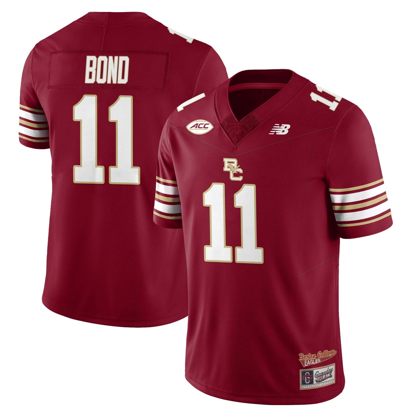Men's Boston College Eagles Football 2025 Uniforms - All Stitched