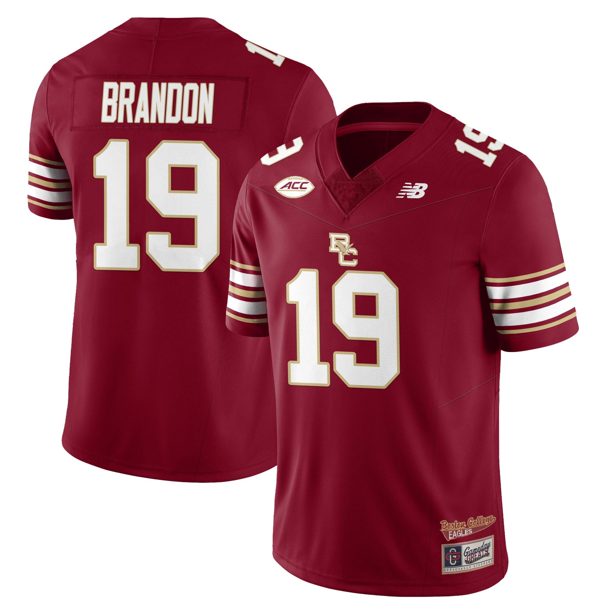 Men's Boston College Eagles Football 2025 Uniforms - All Stitched