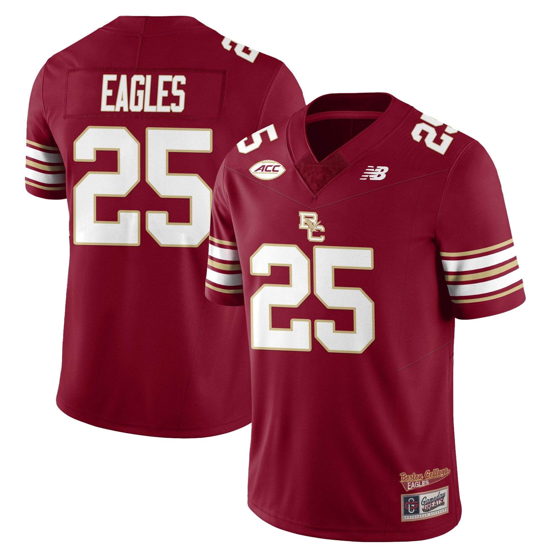 Men's Boston College Eagles Football 2025 Uniforms - All Stitched