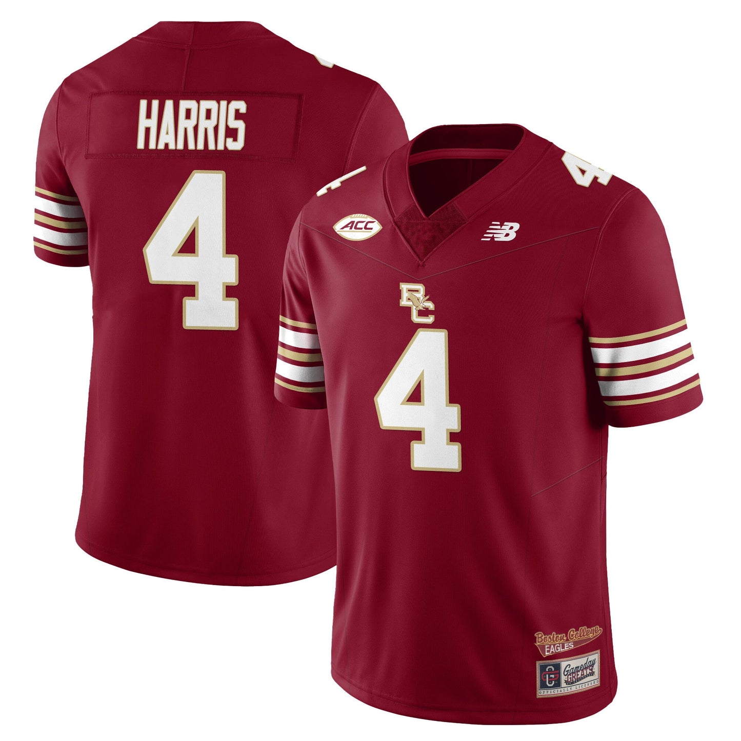 Men's Boston College Eagles Football 2025 Uniforms - All Stitched