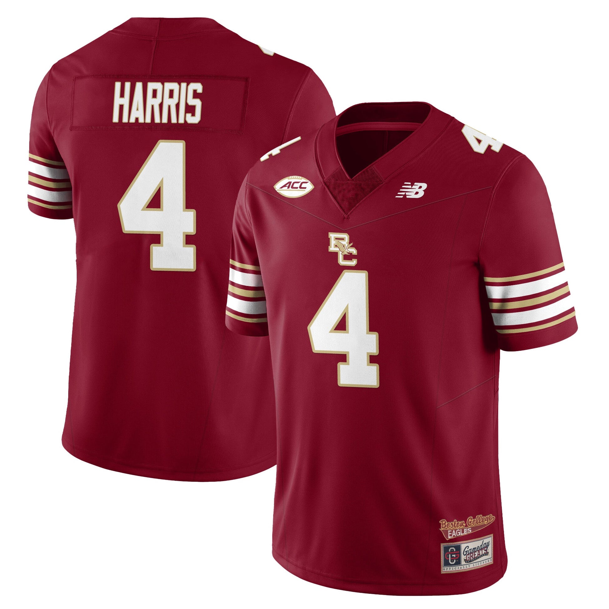 Men's Boston College Eagles Football 2025 Uniforms - All Stitched