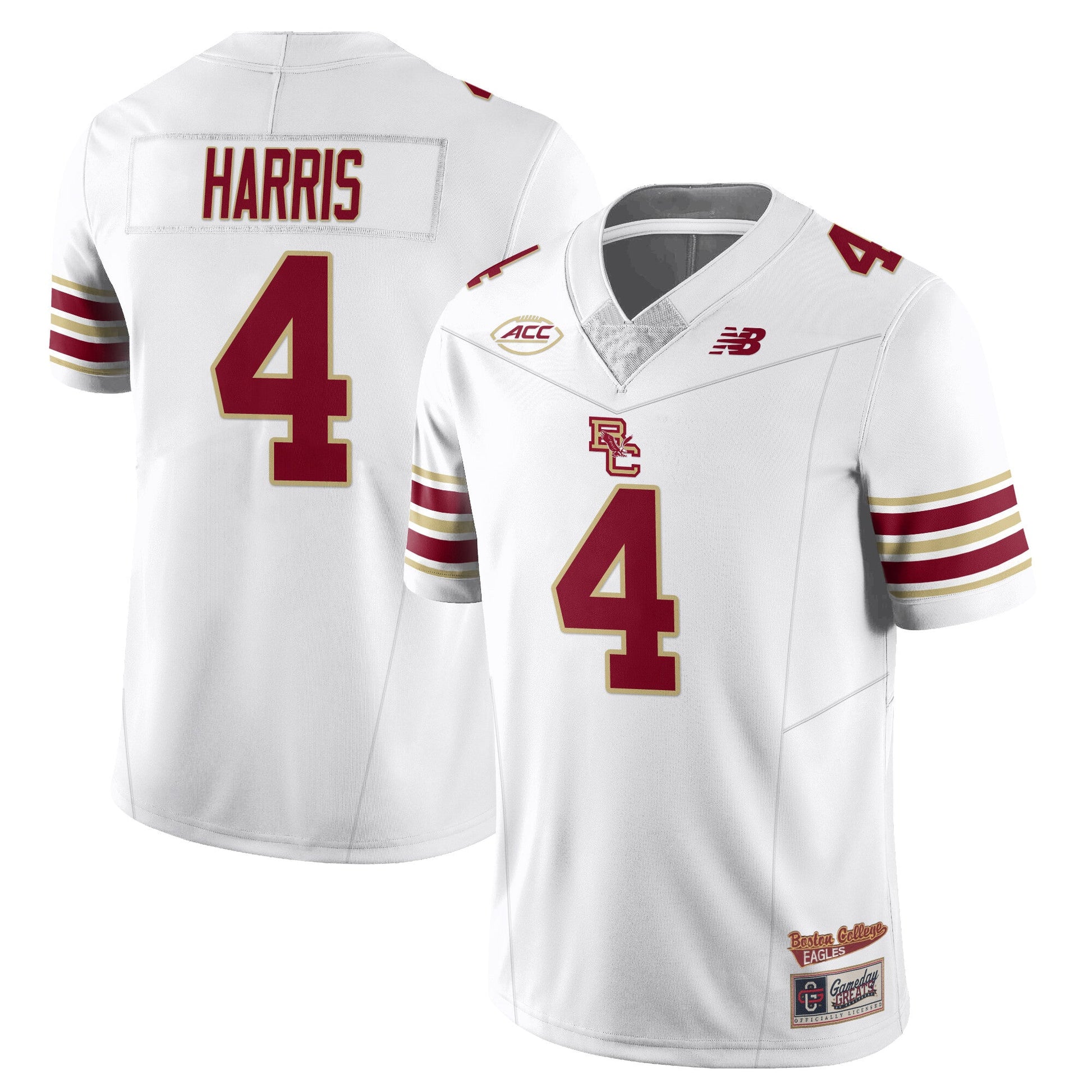 Men's Boston College Eagles Football 2025 Uniforms - All Stitched