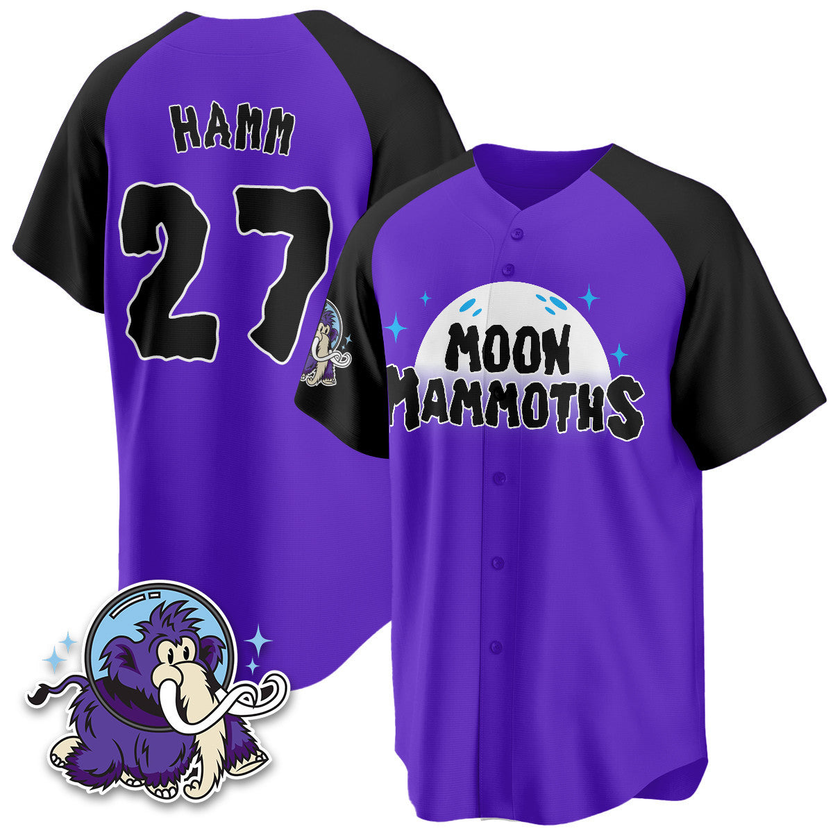Erie SeaWolves 2025 Moon Mammoths Alternate Jersey - All Stitched