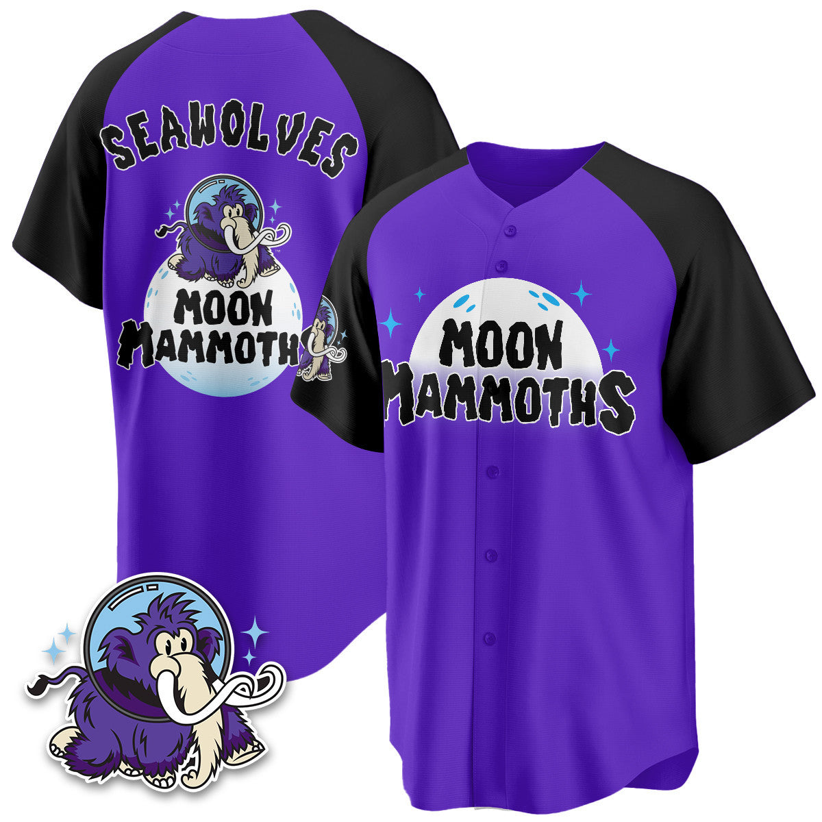 Erie SeaWolves 2025 Moon Mammoths Alternate Jersey - All Stitched
