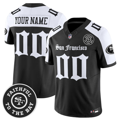 San Francisco 49ers 'Gothic Edition' Vapor Limited Custom Jersey - All Stitched
